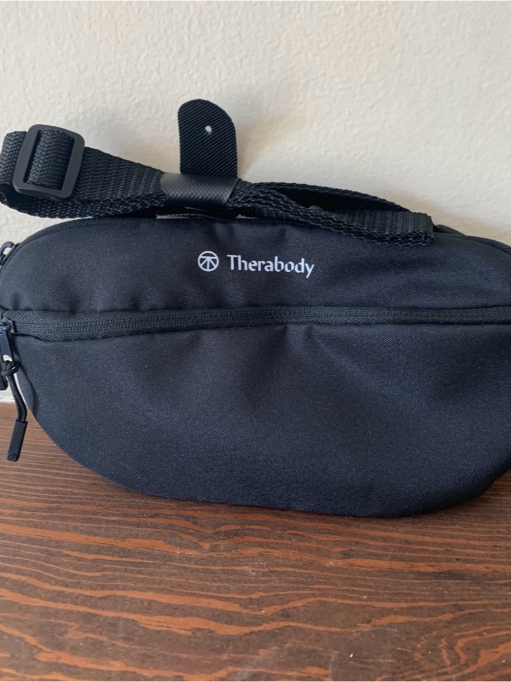 Therabody Black Men's Waist Pack with Logo